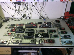 Lot of 30 NVIDIA ATI MSI EVGA Graphics Cards - Picture 1 of 13