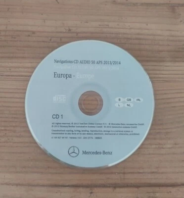 Navigation CD Mercedes AUDIO 50 APS NTG2 CD1 BENELUX GREAT BRITAIN 2013/2014 - Bild 1 von 2