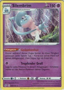Pokemon Tarjeta SWSH02 Clash der Rebellen Nº 85/192 Silembrim Holo alemán - Imagen 1 de 1
