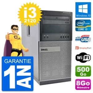 PC tour DELL OptiPlex 990 Intel i3-2120 RAM 8Go Festplatte 500Go Windows 10 Wifi - Bild 1 von 6