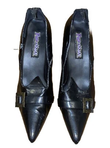 Fantasma Black Witch Shoes Sz 10? costume Halloween Cosplay Renaissance Fair - Picture 1 of 21