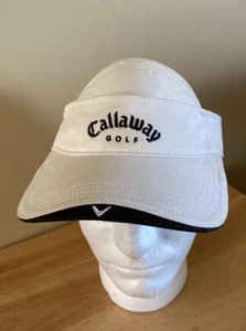 Callaway Golf Logo Visor Hat Adjustable Cap White/Ivory - Picture 1 of 4