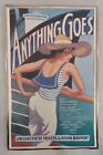Carte fenêtre James McMullan ANYTHING GOES Lincoln Center Broadway Theater, affiche