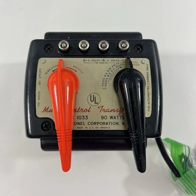 LIONEL (1953) TIPO 1033 TRAINMASTER 90 VATIOS TRANSFORMADOR PROBADO (B4) Foto 1 de 4