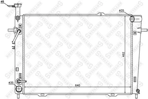 10-25417-SX Radiator, engine cooling OE: S25310-2E801 - Picture 1 of 1