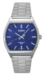 Casio Standard Analog Stainless Steel Blue Dial Quartz MTP-B140D-2A Men's Watch - Picture 1 of 2