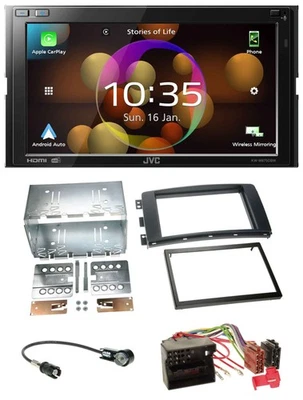 JVC DAB MP3 2DIN Bluetooth USB Autoradio für Smart ForTwo 07-10 ForFour 04-06 Qu - Bild 1 von 4