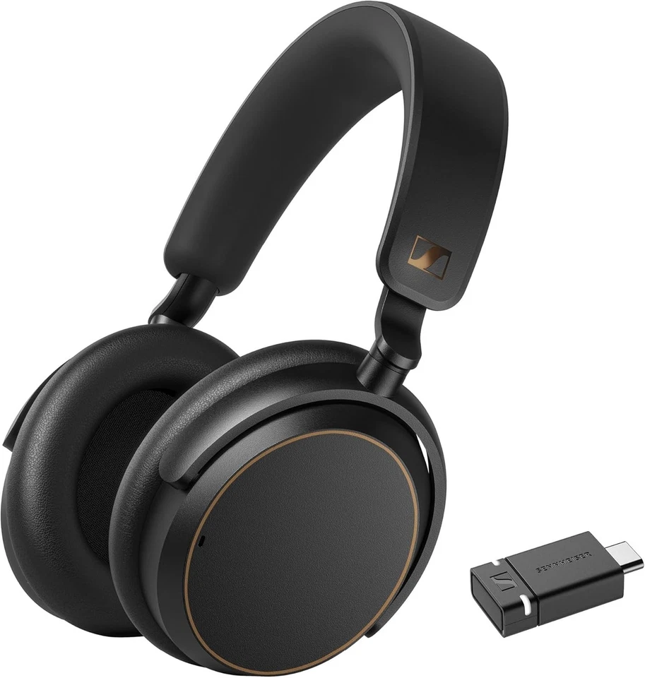 Sennheiser Headphones ACCENTUM Wireless Bluetooth USB-A/USB-C Dongle 50H Battery - Image 1 of 4