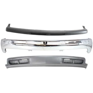 Front Bumper Valance Kit For 1999-2002 Chevrolet Silverado 1500 Chrome Steel - Picture 1 of 7