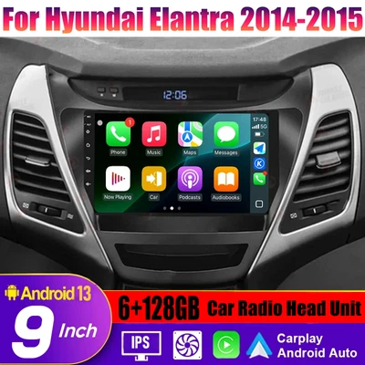 Kit de unidad principal de radio automática inalámbrica Carplay Android para Hyundai Elantra 2014-2015 Foto 1 de 4