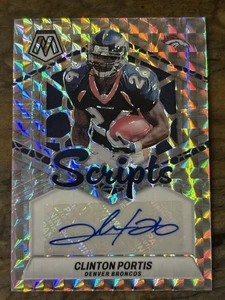 Mosaico Panini 2024 #SC-CPS Clinton Portis Scripts Prizm Auto Broncos Legend - Imagen 1 de 2