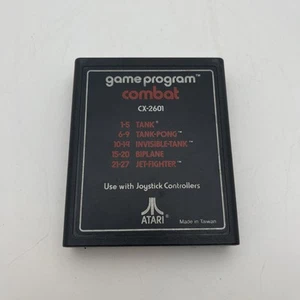 Atari Game Program Combat cx-2601 Vintage Videogames Tested - Picture 1 of 6