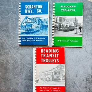 Benson W. Rohrbeck Railway Transit Trolleys Paperback Book Lot of 3 1970s - Picture 1 of 17