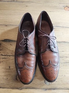 Allen Edmonds MacNeil Longwing 9157 Braun Cashmer Grain Kalbsleder Schuhe Herren 11,5 - Bild 1 von 14