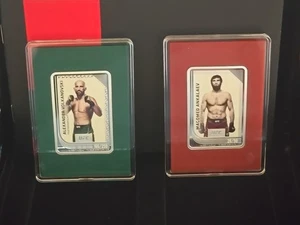 2 - 2024 Agoro 1oz Silver UFC Trading Coins Alexander 166/250 & Magomed 26/50 - Picture 1 of 3