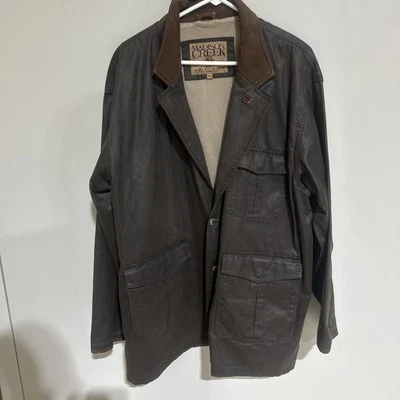 Abrigo de Algodón Encerado Madison Creek Outfitter Caza HOMBRE Chaqueta Marrón Talla XXL Foto 1 de 4