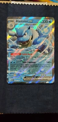 Blastoise ex - 009/165 151 Double Rare Pokemon - NM/MINT - Image 1 of 3