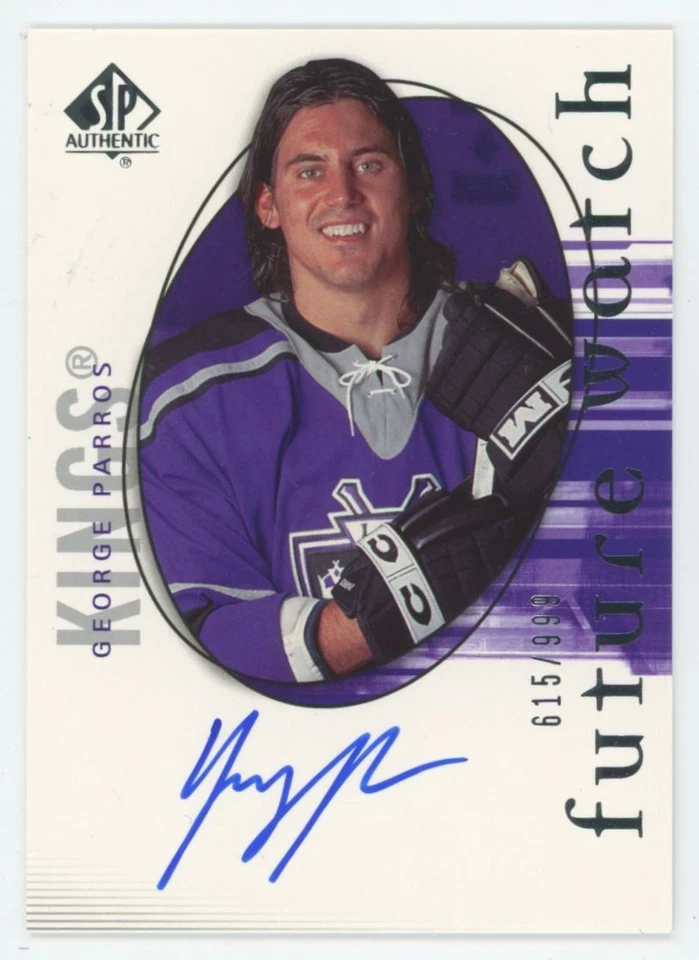 2005-06 SP AUTHENTIC George Parros FUTURE WATCH RC ROOKIE AUTO /999 - Image 1 of 2