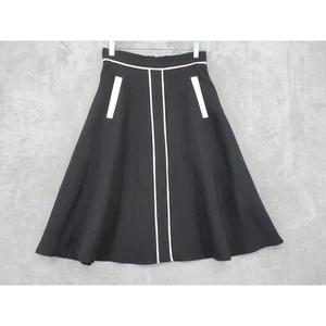 ModCloth Skirt Womens Small Midi Colorblock Retro Office Career Preppy Modest - Picture 1 of 8