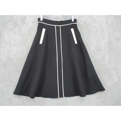 ModCloth Skirt Womens Small Midi Colorblock Retro Office Career Preppy Modest - Image 1 of 4