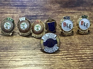 Vintage Brotherhood Of Railroad Trainmen Pins Service SELTEN KOSTENLOSER VERSAND!! - Bild 1 von 13