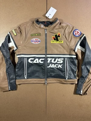Chaqueta de cuero para mujer Jordan x Travis Scott Cactus Jack DX6168-256 talla mediana Foto 1 de 4