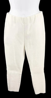 Women's rag and bone White Slim Straight Leg Stretch Cotton Pant Size 2 - Image 1 of 3