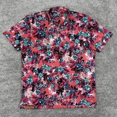 Robert Graham Polo Men’s L Floral AOP Short Sleeve Performance Stretch Golf - Image 1 of 4