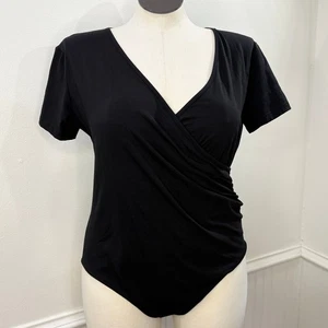 Body MangoPop taglia XXL nero manica corta basic strati minimalista - Foto 1 di 10