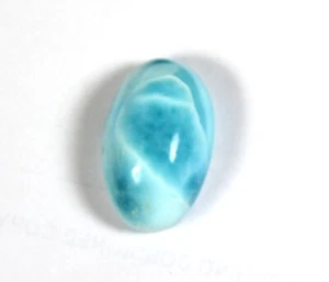 Cabochon Larimar Blu Cielo Naturale 23x14x12mm 6g - Foto 1 di 2
