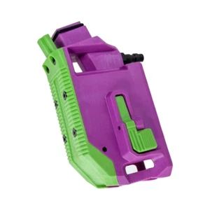 CTM softair ADATTATORE CARICATORE M4 HPA per TM HICAPA HI-CAPA A 90 GRADI VIOLA - Foto 1 di 10