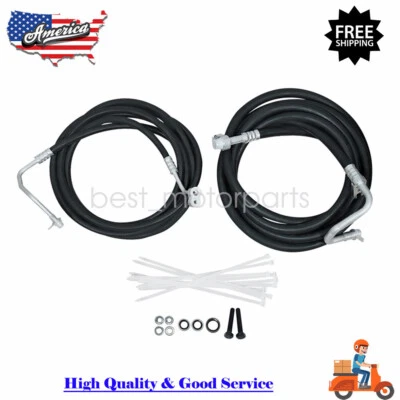 Rear Auxiliary AC Hoses Lines Kit for 2007-14 Chevy Suburban GMC Yukon Cadillac Foto 1 de 4