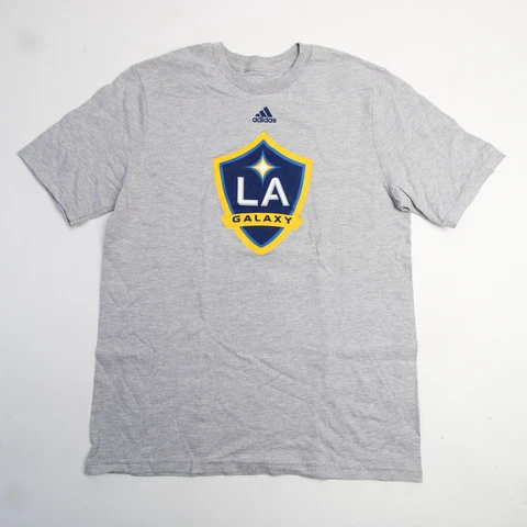 LA Galaxy adidas Short Sleeve Shirt Youth Gray New Cover