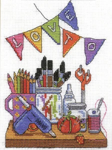 Counted Cross Stitch Kit ~ Design Works Love to Craft #DW2578 SALE! - Picture 1 of 3
