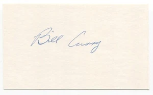 Bill Curry Signed 3x5 Index Card Autographed NFL Football Green Bay Packers SB 1 - Picture 1 of 2