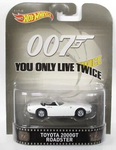 HOT WHEELS RETRO ENTERTAINMENT YOU ONLY LIVE TWICE TOYOTA 2000GT ROADSTER M1 - Picture 1 of 1
