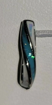 Opal Glitter Paved Twist Nose Crawler Bone Stud 316L Surgical Steel - Choose - Изображение 1 из 2