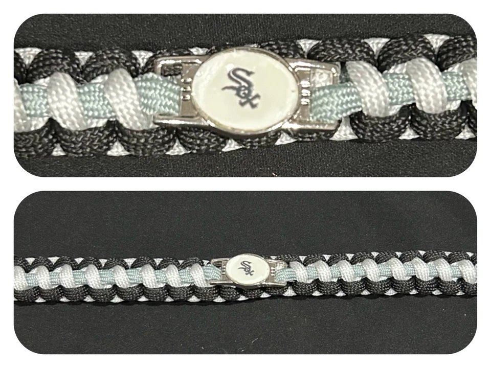 Chicago White Sox Inspired Paracord/Survival Bracelet - Image 1 of 1
