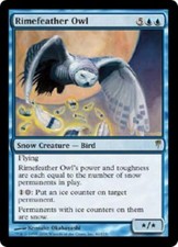 WOTC MtG Coldsnap Rimefeather Owl (R) NM