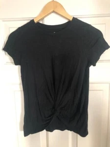 Art Class Girls Middle Twist Black Shirt Size Large - Picture 1 of 4