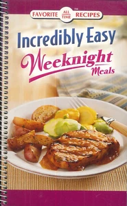 Incredibly Easy Weeknight Meals Cookbook 2008 One Dish Casserole Icebox Pie Soup - Imagen 1 de 7
