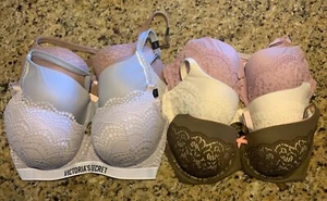 Victoria’s Secret Body by Victoria Lined Lace Demi + Lined Perfect Coverage 38D - Picture 1 of 6