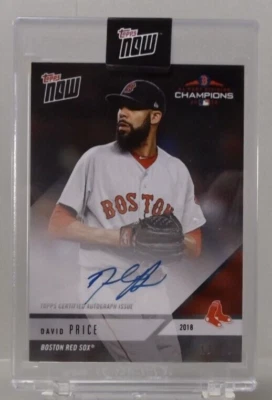 2018 Topps Now #PS14A - David Price Auto 13/99 - Boston Red Sox - Estado perfeito lacrado - Imagem 1 de 3