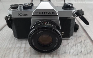 Cámara fotográfica vintage Asahi Pentax K1000 35 mm con lente de 50 mm - Imagen 1 de 8