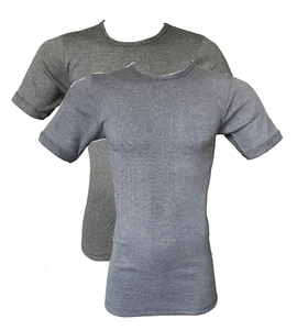 Kumpf Herren Shirt Kurzarm Baumwolle Feinripp Jeans-Optik Blau Schwarz Gr. M-6XL - Picture 1 of 3