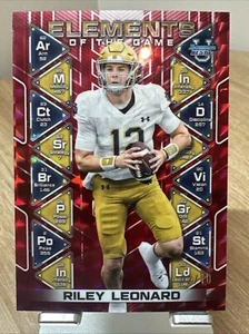 2024 Bowman Best U Riley Leonard Elementos del Juego Refractor Geométrico 02/10 - Imagen 1 de 4