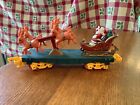 1992 Toy State Christmas Magic Express Santa Sleigh & Reindeer Train Car