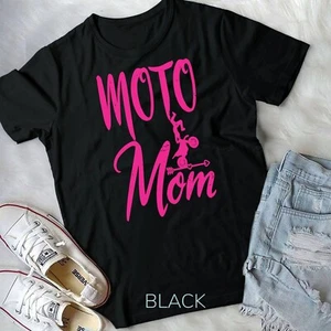 Dirt Bike Mother Motocross Mum Racing Biker Mothers Moto Mom Unisex T-shirt - Picture 1 of 11