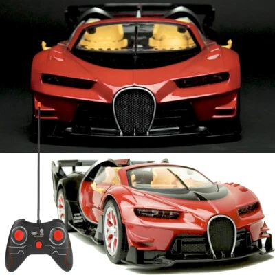 Red Remote Control Super Racer Sports Toy Car With Light For Kids Birthday Gift - Image 1 of 4