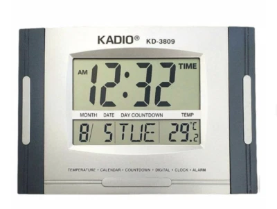 Forget Today is Tuesday? KADIO LCD Clock with Calendar & Temperature for Parents - Image 1 of 4